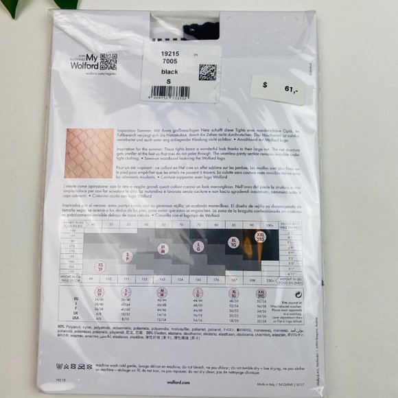 Wolford Accessories Nib Wolford Tina Summer Tights M 214